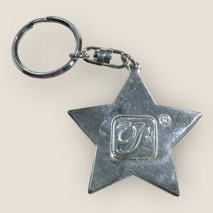 Silver Plated Star Keychain